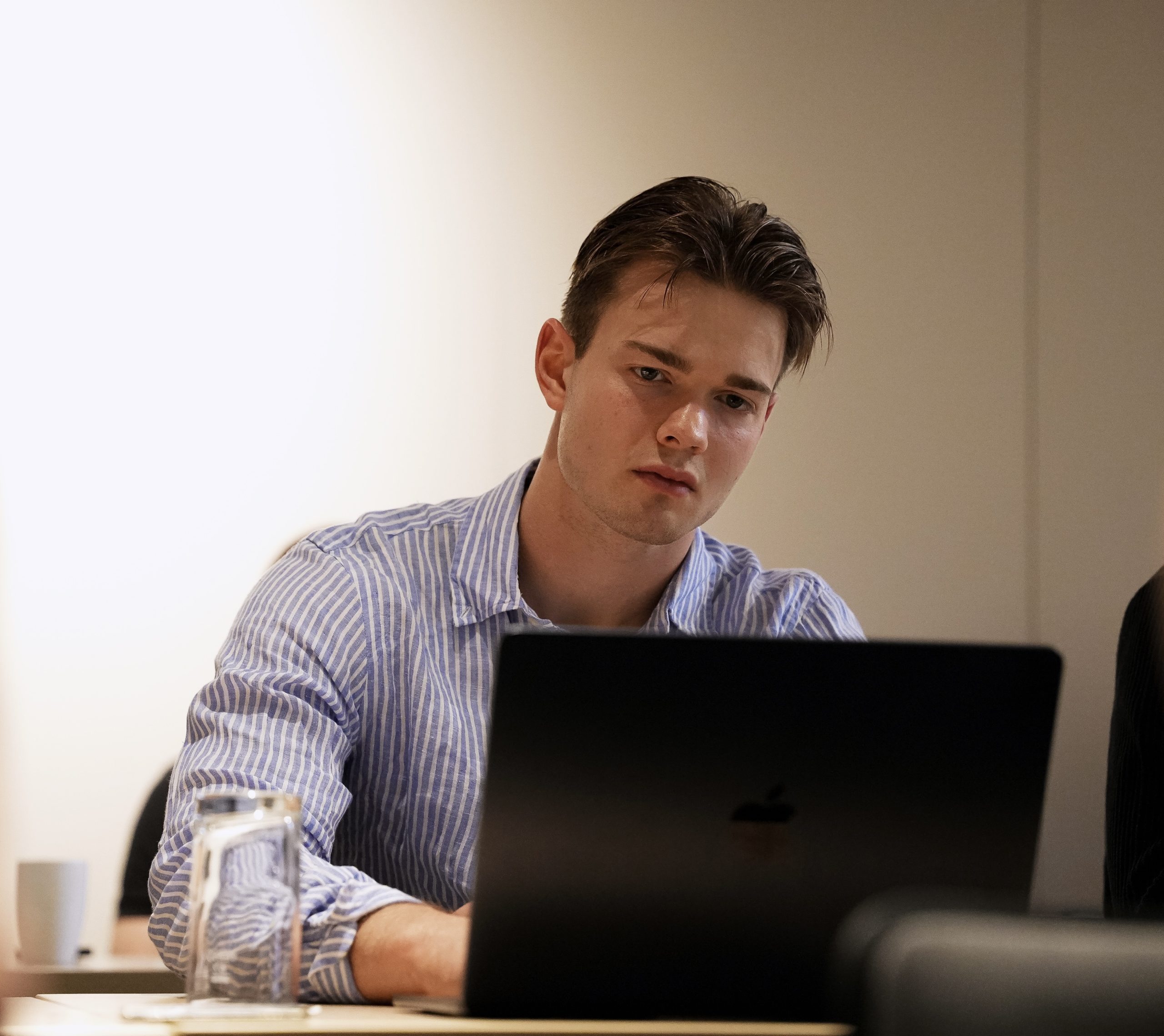 Benedikt Kraus bei der Arbeit